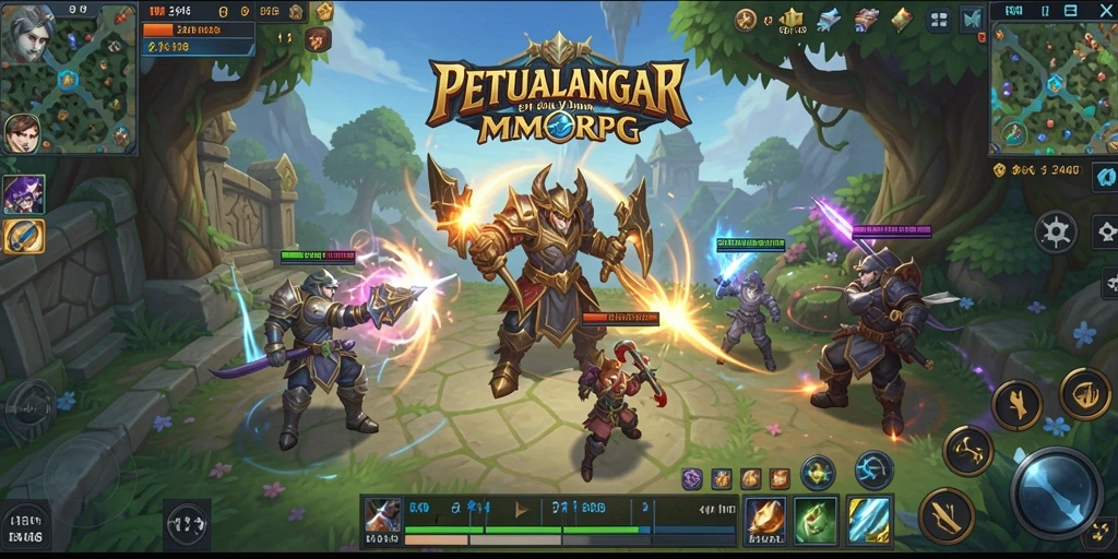 Tangkapan layar gameplay dari 3446, menunjukkan aksi seru dalam MMORPG.