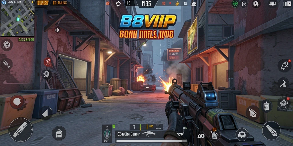 Gameplay B8VIP yang intens dan penuh aksi dalam TPS.