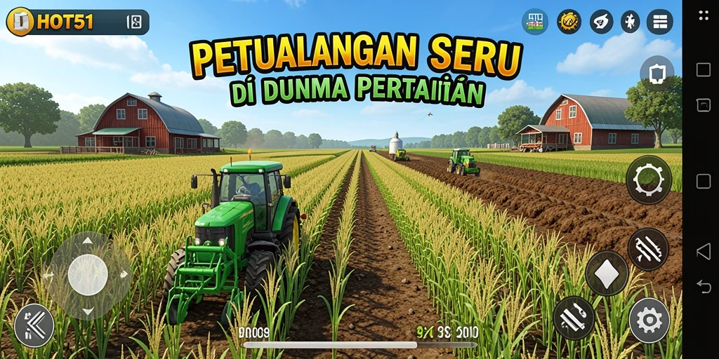 Screenshot HOT51 menampilkan gameplay menarik dan aktivitas pertanian yang seru.