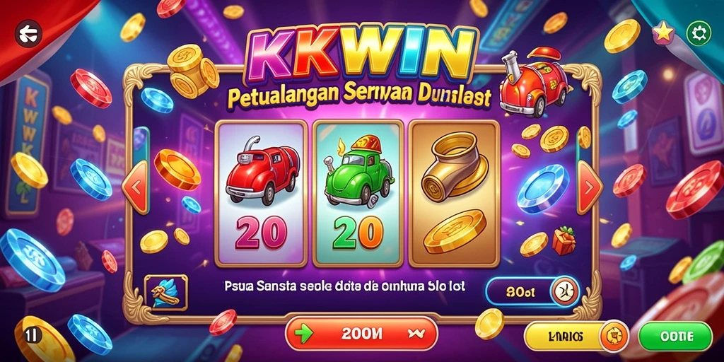 Screenshot gameplay KKWIN menampilkan slot yang penuh warna dan menarik.