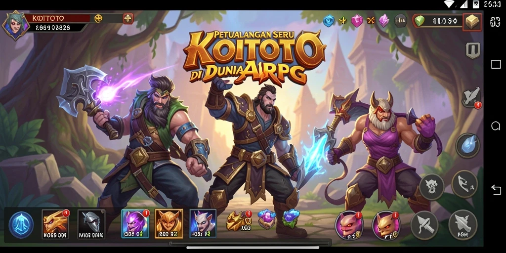 Tampilan menarik dari gameplay petualangan ARPG KOITOTO.
