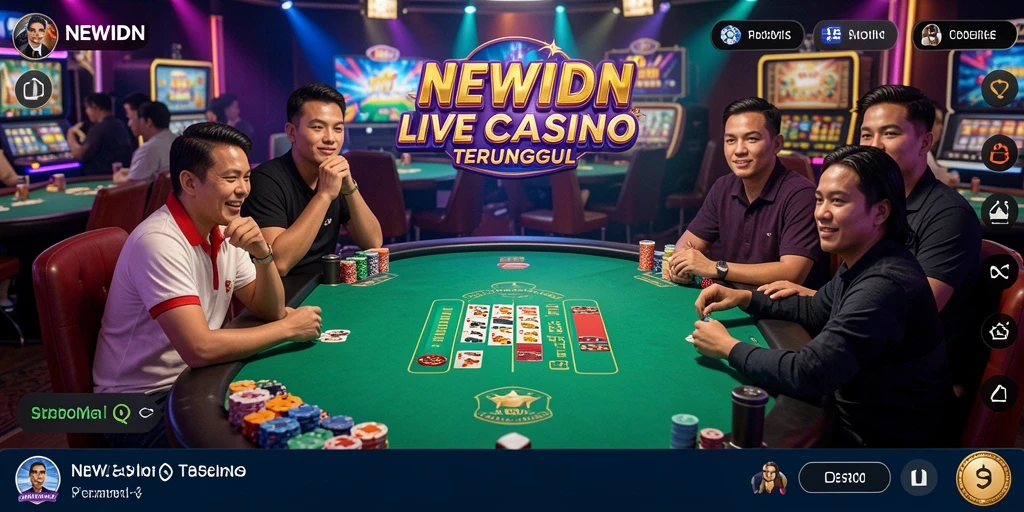 Tampilan gameplay Live Casino yang mendebarkan di NEWIDN.