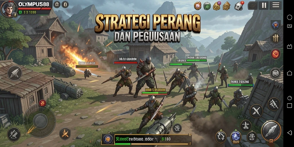 Tangkapan layar OLYMPUS88 menunjukkan pertempuran strategis yang mendebarkan.