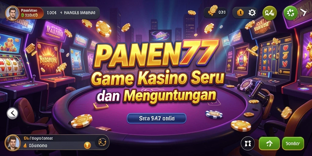 Gameplay Kasino seru dengan grafis menawan di PANEN77.