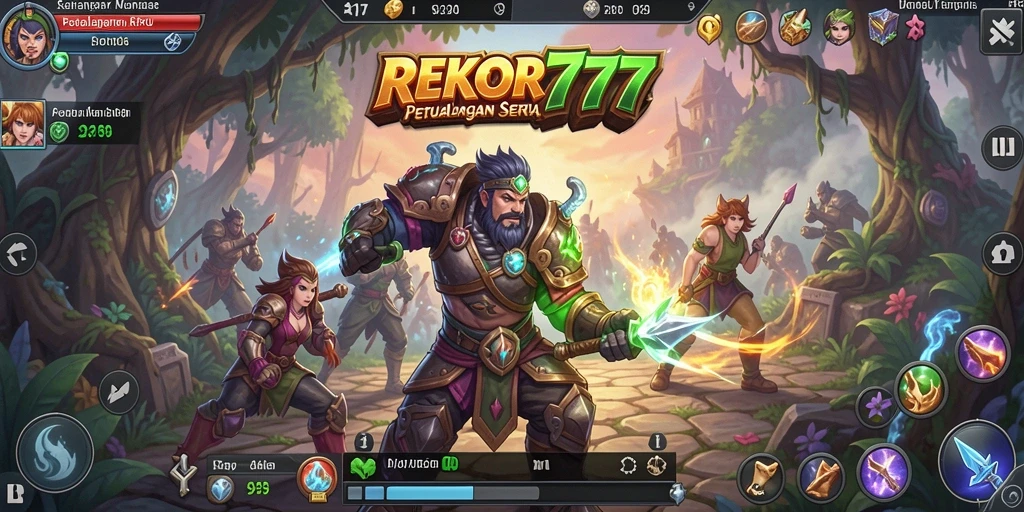 Tampilan menarik dari gameplay RPG di REKOR777.