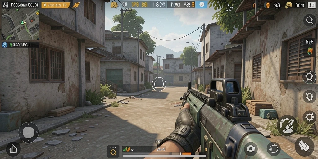 Screenshot gameplay menarik RR89 dengan aksi tembak-menembak yang mendebarkan.